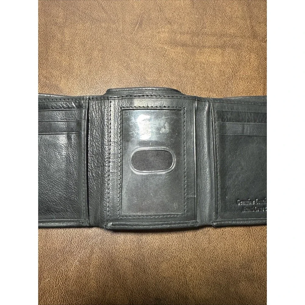 Paul & Taylor Men's Genuine Leather Trifold Wallet w/ Foldouts - Soft Supple EUC
